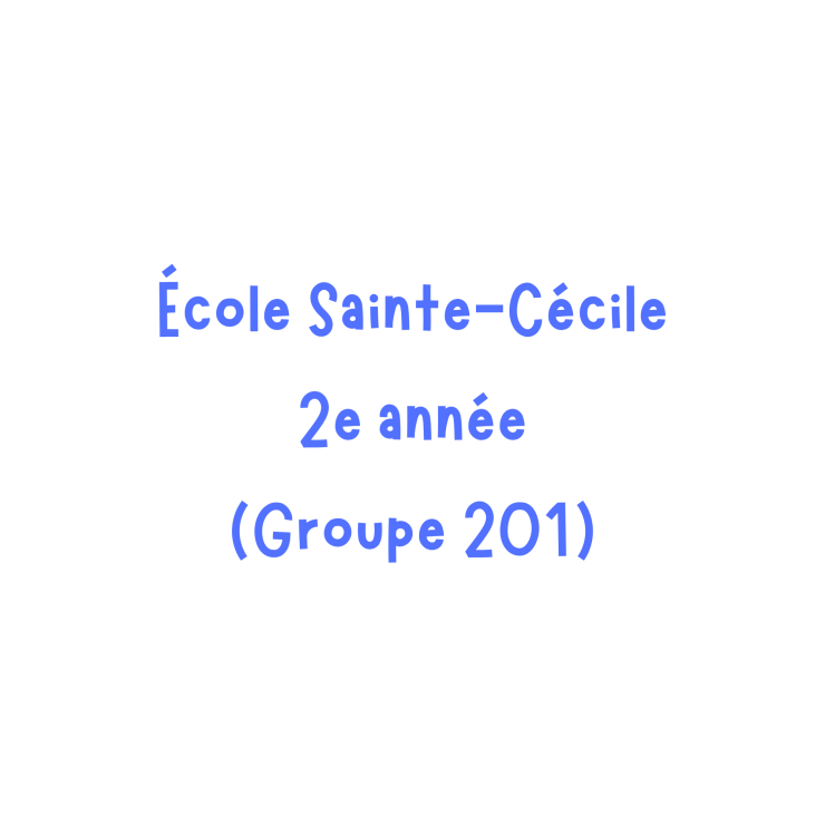 École Ste-Cécile 3e année (301) 2025-2026